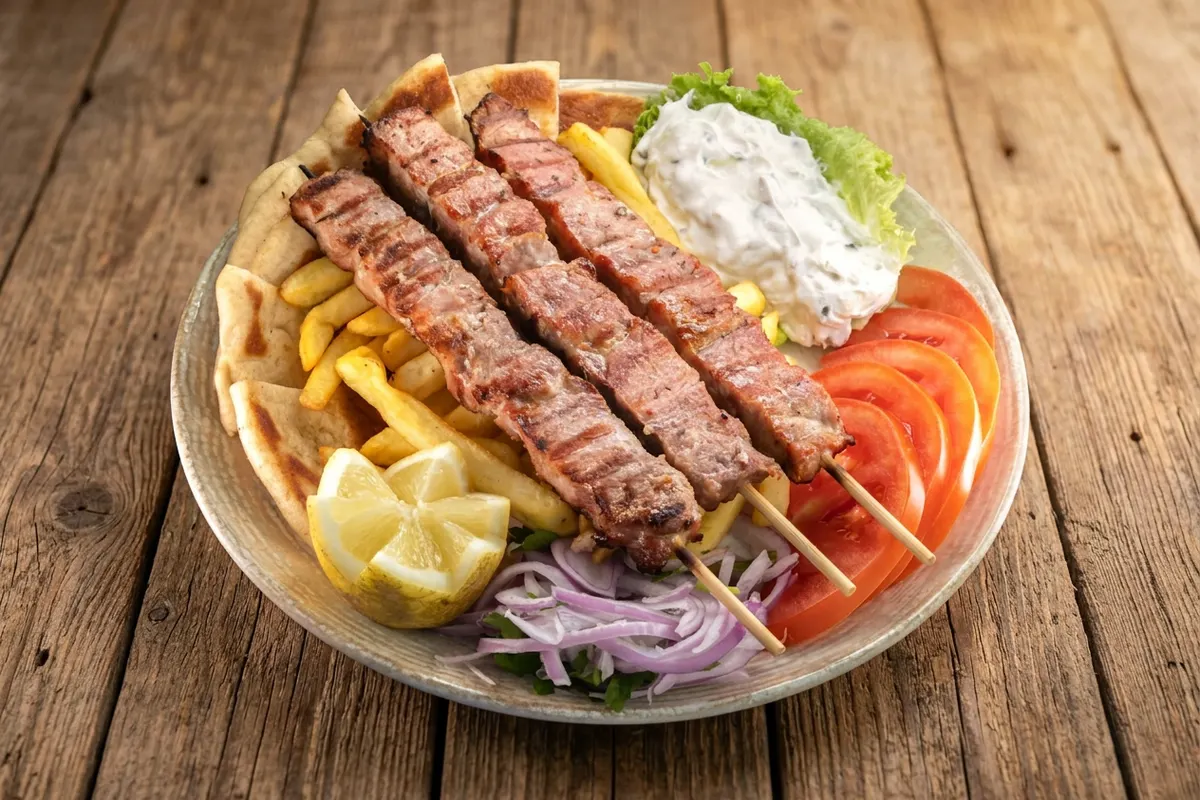 Pork Souvlaki Plate